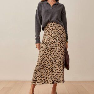 Reformation Bea Skirt Bobcat - Size 10
